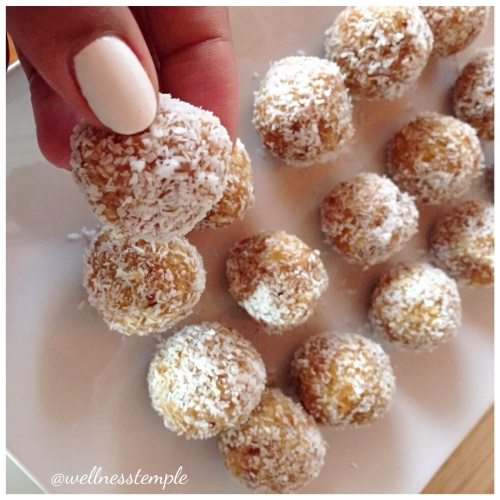 Wellness Temple - Apricot and Coconut Bliss Balls
