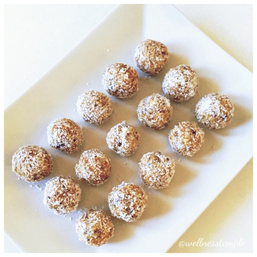 Wellness Temple - Apricot and Coconut Bliss Balls